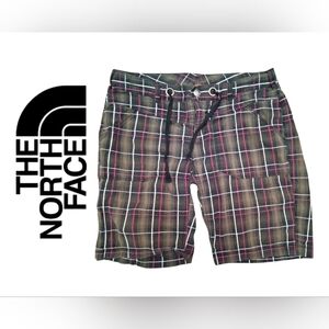 The North Face Vintage Y2K Embroidered Checkered Shorts EUC Size 8